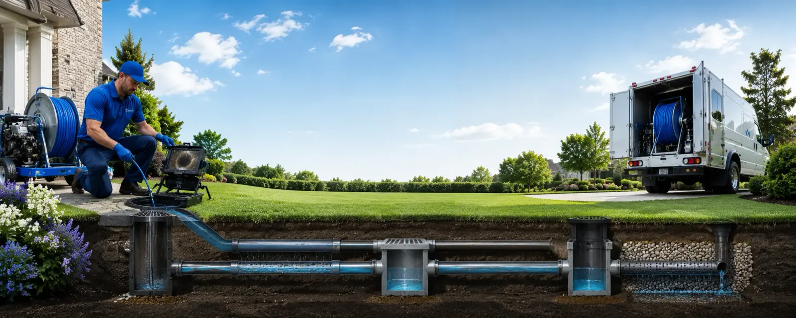 Outdoor drain cleaning information for Gueydan, LA